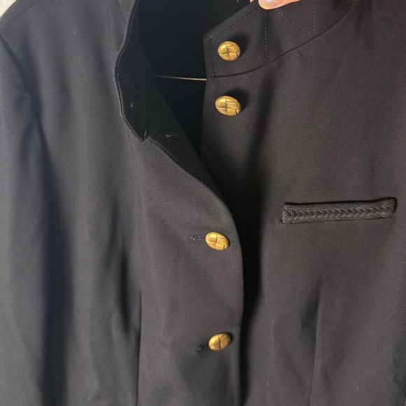 Rag & Bone Slade Braided Crop Ponte Blazer in Black 12 - Picture 5 of 11